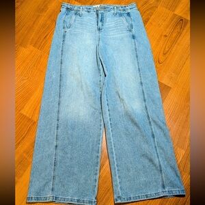 Celebrity Pink Light Blue Flare Jeans